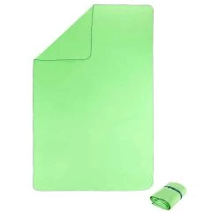 Serviette Microfibre Verte Fluo Ultra Compacte Taille XL 110 X 175 Cm -Nager NABAIJI 8271395