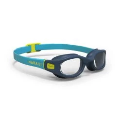 Lunettes De Natation 100 Soft - Taille S - Verres Clairs - Bleu Jaune -Nager NABAIJI 8574400