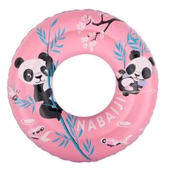 Bouée Piscine Gonflable 51 Cm Vert Imprimé "PANDAS" Pour Enfant 3-6 Ans -Nager NABAIJI 8574882