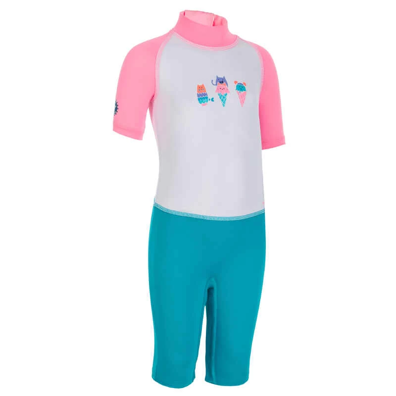 Combinaison De Natation Anti UV Bébé / Enfant Manches Courtes Rose Imprimé 8 Combinaison De Natation Anti UV Bébé / Enfant Manches Courtes Rose Imprimé – Image 6