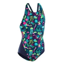 Maillot De Bain Une Pièce De Natation Fille Kamiye Print Fire Noir / Jaune -Nager NABAIJI 8579331