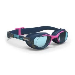 Lunettes De Natation - Xbase Print L - Verres Clairs - Marine Rose Or -Nager NABAIJI 8589267