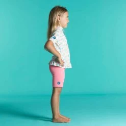 Bas De Maillot Mi Long Anti UV Bébé / Enfant Rose 10 Bas De Maillot Mi Long Anti UV Bébé / Enfant Rose -Nager NABAIJI bas de maillot mi long anti uv bebe slash enfant rose 3