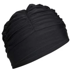Bonnet De Bain Natation Maille Volume Noir
