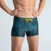 Boxer De Bain Natation Homme - Boxer 100 Full - Noir Jaune -Nager NABAIJI boxer de bain natation homme boxer 100 full noir jaune