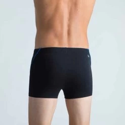 Boxer De Bain Natation Homme - Boxer 100 Plus - Noir Bleu -Nager NABAIJI boxer de bain natation homme boxer 100 plus noir bleu 7