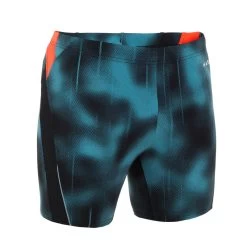 Nager NABAIJI -Nager NABAIJI boxer de bain natation homme long turquoise noir orange 1