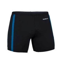 Boxer De Bain Natation Long - Yoko - Noir / Gris / Bleu