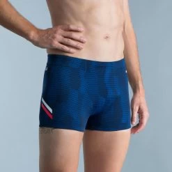 Nager NABAIJI -Nager NABAIJI boxer de natation homme fiti bleu blanc rouge 1