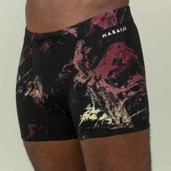 Boxer De Natation Homme - Fiti - Trao Noir / Rouge / Beige -Nager NABAIJI boxer de natation homme fiti trao noir slash rouge slash beige 4