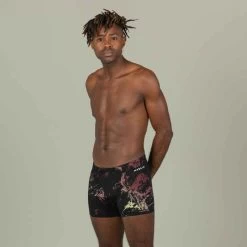 Boxer De Natation Homme - Fiti - Trao Noir / Rouge / Beige -Nager NABAIJI boxer de natation homme fiti trao noir slash rouge slash beige 8