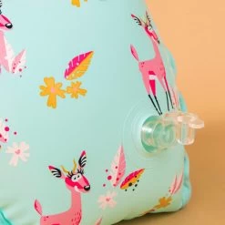 Brassards Piscine Vert Imprimé "Gazelle" Intérieur Tissu Enfant 15 -30 Kg -Nager NABAIJI brassards piscine vert imprime gazelle interieur tissu enfant 15 30 kg 3