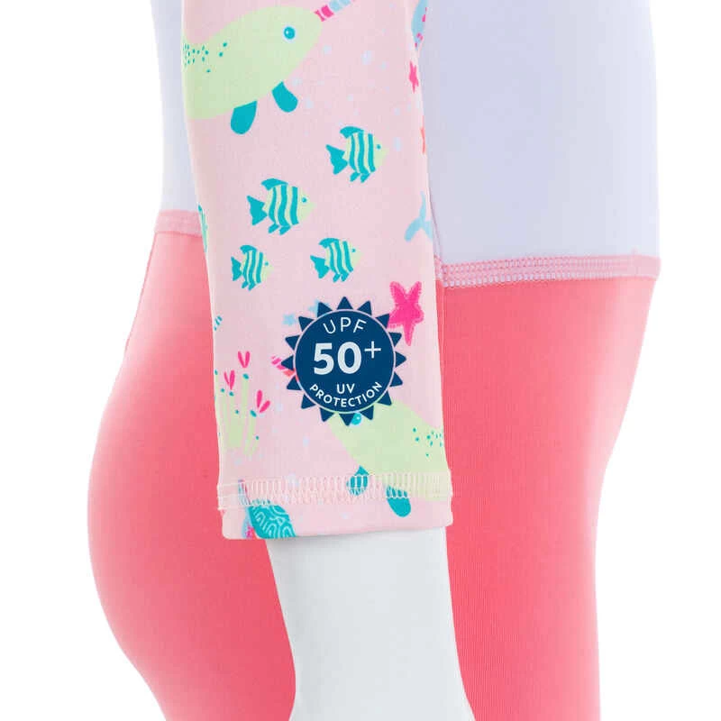 Combinaison De Natation Anti UV Bébé / Enfant Manches Longues Rose Imprimé 9 Combinaison De Natation Anti UV Bébé / Enfant Manches Longues Rose Imprimé – Image 7
