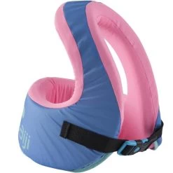 Gilet De Natation SWIMVEST+ Bleu-rose -15-25 Kg