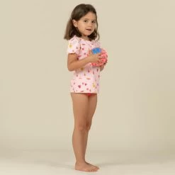 Haut De Maillot De Bain Bébé Fille Tankini Rose Foncé Imprimé Fruits