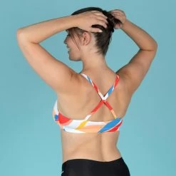 Nager NABAIJI -Nager NABAIJI haut de maillot de bain de natation femme lila lea melon 1