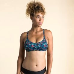 Haut De Maillot De Bain De Natation Femme Riana Lib Black