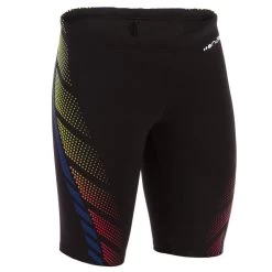 JAMMER DE NATATION GARÇON - FIRST - NOIR DOTS JAUNE ORANGE