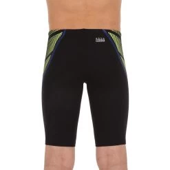 JAMMER DE NATATION GARÇON - FIRST - NOIR DOTS JAUNE ORANGE -Nager NABAIJI jammer de natation garcon first noir dots jaune orange 3