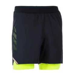 Jammer-Short De Natation Homme 500 Fiti - Noir / Jaune / Beige