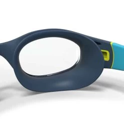 Lunettes De Natation 100 Soft - Taille S - Verres Clairs - Bleu Jaune -Nager NABAIJI lunettes de natation 100 soft taille s bleu jaune verres clairs 4