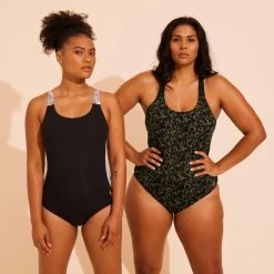 Maillot De Bain 1 Pièce Aquagym-Aquabike Femme Sofi Lica Kaki -Nager NABAIJI maillot de bain 1 piece aquagym aquabike femme sofi lica kaki 2