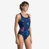 Maillot De Bain 1 Pièce De Natation Femme Kamyleon ALL TRA Rose -Nager NABAIJI maillot de bain 1 piece de natation femme kamyleon all tra rose