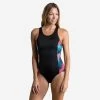 Maillot De Bain 1 Pièce Femme Natation Vega Light Fern Noir -Nager NABAIJI maillot de bain 1 piece femme natation vega light fern noir