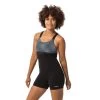 Maillot De Bain 1 Pièce Shorty Aquagym-Aquabike Femme Elea Bul Noir Gris -Nager NABAIJI maillot de bain 1 piece shorty aquagym aquabike femme elea bul noir gris