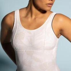 Maillot De Bain 1 Pièce Shorty Aquagym Femme Doli Alm Blanc -Nager NABAIJI maillot de bain 1 piece shorty aquagym femme doli alm blanc 3