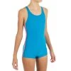 Maillot De Bain 1 Pièce Vega Shorty Bleu Turquoise -Nager NABAIJI maillot de bain 1 piece shorty bleu marine