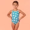 Maillot De Bain Bébé Fille Une Pièce Bleu Avec Imprimé Fleurs -Nager NABAIJI maillot de bain bebe fille une piece bleu avec imprime fleurs