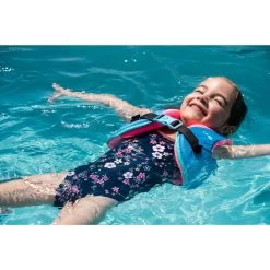 Maillot De Bain Bébé Fille Une Pièce Bleu Foncé Avec Imprimé Fleurs -Nager NABAIJI maillot de bain bebe fille une piece bleu fonce avec imprime fleurs 1