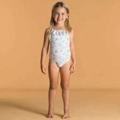 Maillot De Bain Bébé Fille Une Pièce Imprimé Avec Des Volants