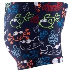 BOXER DE BAIN BEBE / ENFANT BLEU IMPRIME FISH -Nager NABAIJI maillot de bain bebe garcon boxer bleu fonce imprime 3