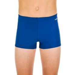 Maillot De Bain Natation Garçon - Boxer 100 Basic - Bleu -Nager NABAIJI maillot de bain boxer natation garcon 100 basic bleu 3