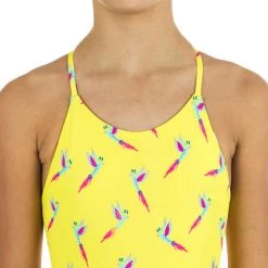 Maillot De Bain De Natation 1 Pièce Fille Lila Oto Jaune -Nager NABAIJI maillot de bain de natation 1 piece fille lila bird marine 3