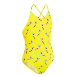 Maillot De Bain De Natation 1 Pièce Fille Lila Oto Jaune -Nager NABAIJI maillot de bain de natation 1 piece fille lila bird marine 4