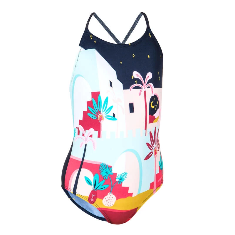 Maillot De Bain De Natation 1 Pièce Fille Lila Riad Marine 7 Maillot De Bain De Natation 1 Pièce Fille Lila Riad Marine – Image 5