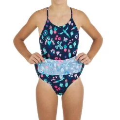 Maillot De Bain De Natation 1 Pièce Jupette Lila All Omi Marine -Nager NABAIJI maillot de bain de natation 1 piece jupette lila all oto turquoise 5