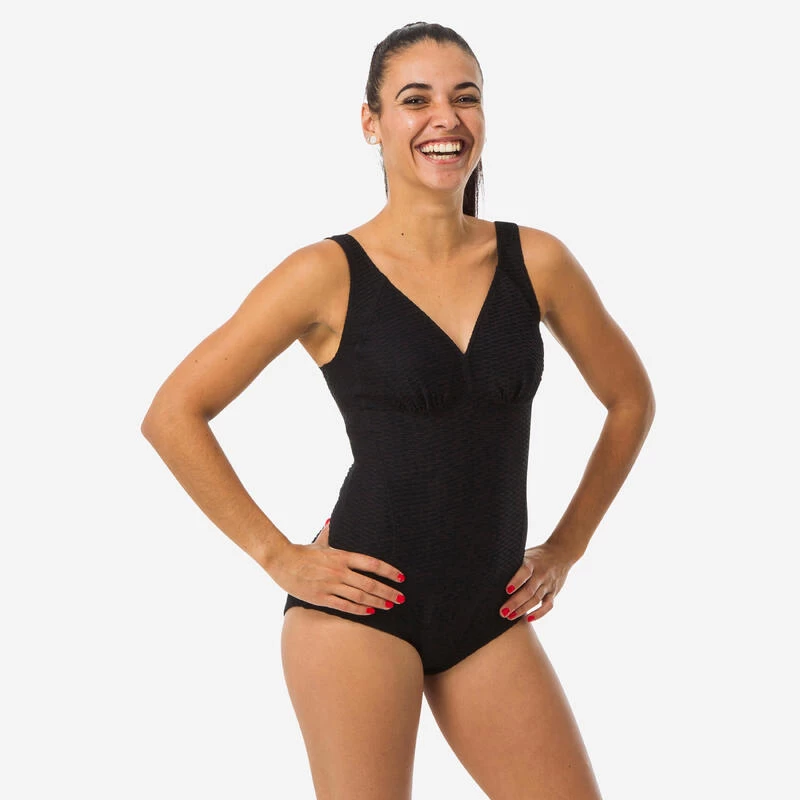 Maillot De Bain De Natation Femme 1 Pièce Gaufré Kaipearl New Noir 3 Maillot De Bain De Natation Femme 1 Pièce Gaufré Kaipearl New Noir