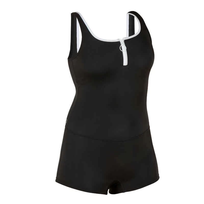 Maillot De Bain De Natation Femme 1 Pièce Heva Shorty Zip Noir 13 Maillot De Bain De Natation Femme 1 Pièce Heva Shorty Zip Noir – Image 11