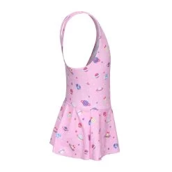 Maillot De Bain De Natation Fille 1 Pièce Vega Jupette Imprimé Rose -Nager NABAIJI maillot de bain de natation fille 1 piece vega jupette rose 2
