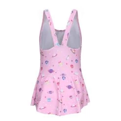 Maillot De Bain De Natation Fille 1 Pièce Vega Jupette Imprimé Rose -Nager NABAIJI maillot de bain de natation fille 1 piece vega jupette rose 3
