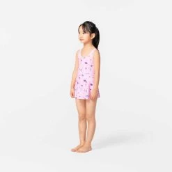 Maillot De Bain De Natation Fille 1 Pièce Vega Jupette Imprimé Rose -Nager NABAIJI maillot de bain de natation fille 1 piece vega jupette rose 6
