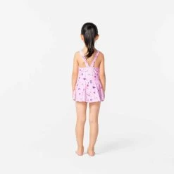 Maillot De Bain De Natation Fille 1 Pièce Vega Jupette Imprimé Rose -Nager NABAIJI maillot de bain de natation fille 1 piece vega jupette rose 7