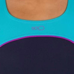 Maillot De Bain De Natation Fille Une Pièce Taïs Shorty Bleu -Nager NABAIJI maillot de bain de natation fille une piece tais shorty bleu 4