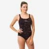 Maillot De Bain De Natation Une Pièce Femme Résistant Au Chlore Kamiye Imo Noir -Nager NABAIJI maillot de bain de natation une piece femme resistant au chlore kamiye imo noir