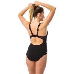 Maillot De Bain De Natation Une Pièce Femme Résistant Au Chlore Kamiye Imo Noir -Nager NABAIJI maillot de bain de natation une piece femme resistant au chlore kamiye imo noir 3