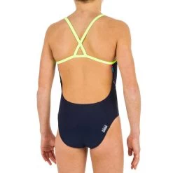 Maillot De Bain De Natation Une Pièce Fille Résistant Chlore Lexa Kali Bleu -Nager NABAIJI maillot de bain de natation une piece fille resistant chlore lexa kali bleu 1